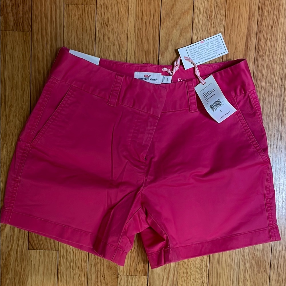 Vineyard Vines Women's Pink Shorts 5” inseam